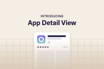 app detail view
