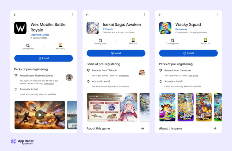 google play pre registration app rewards examples