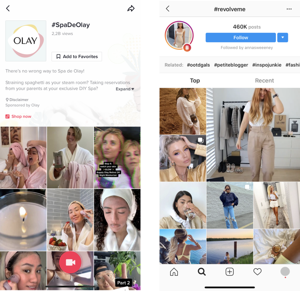 Brands leverage hashtags on social media in order to create more brand awareness in the digital world. Apps can use this strategy to grow