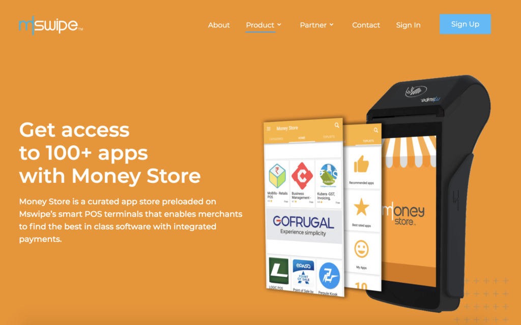 Custom app stores provide better security. The MSwipe app store