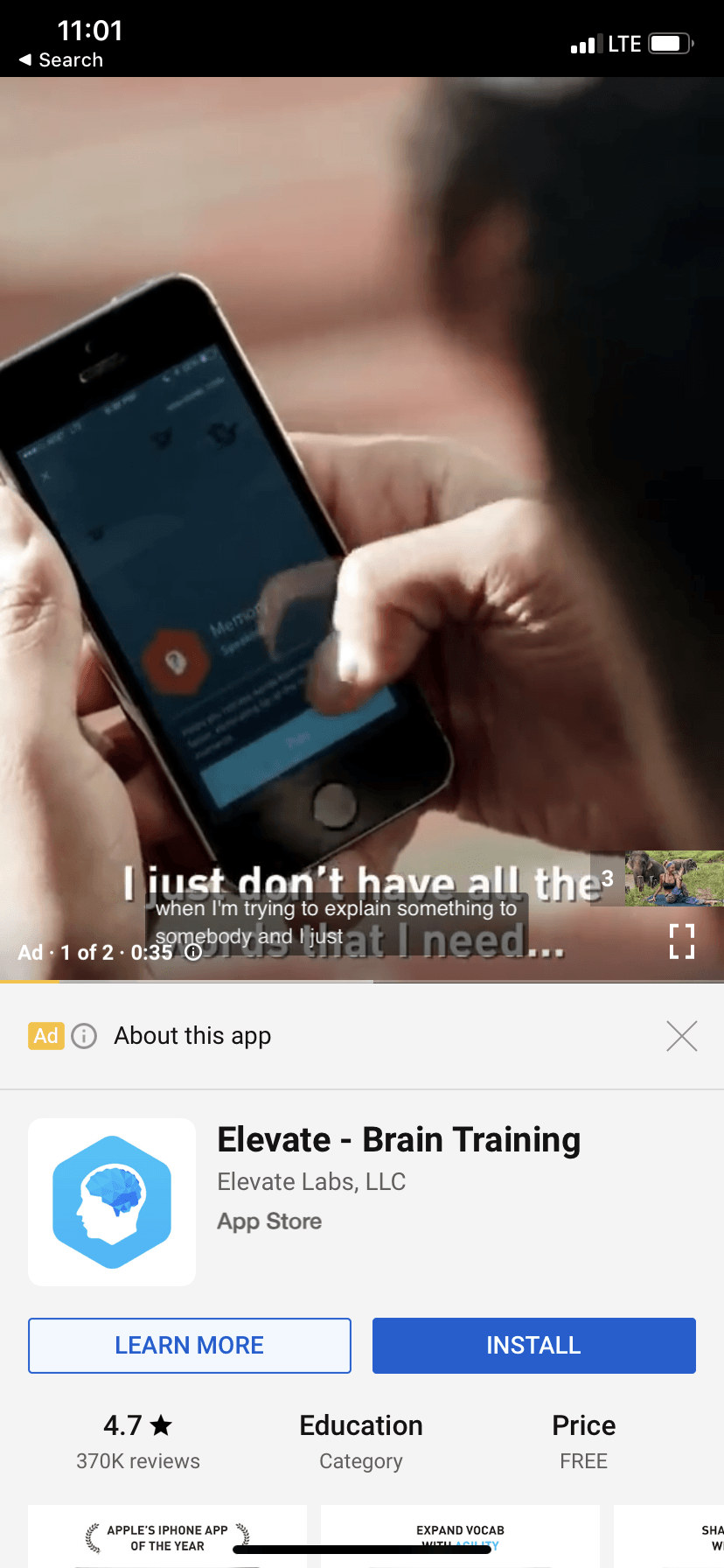 Google App Campaign Elevate App Youtube