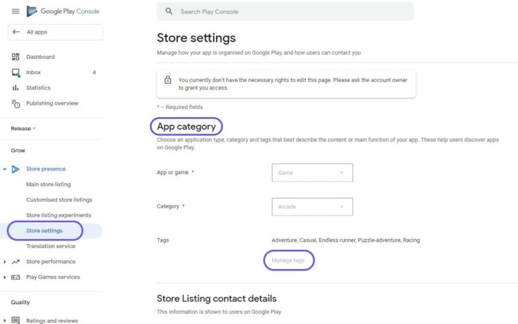 Google Play Store Tags 2