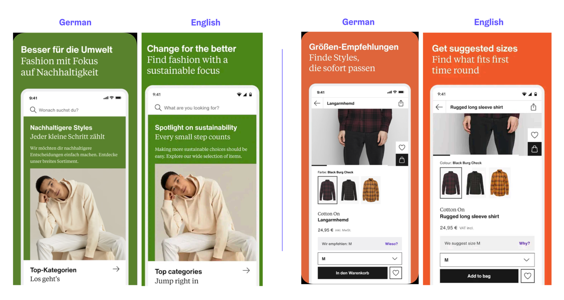 Zalando Screenshots En De