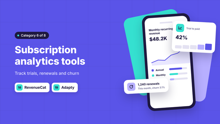 Subscription analytics tools: RevenueCat and Adapty