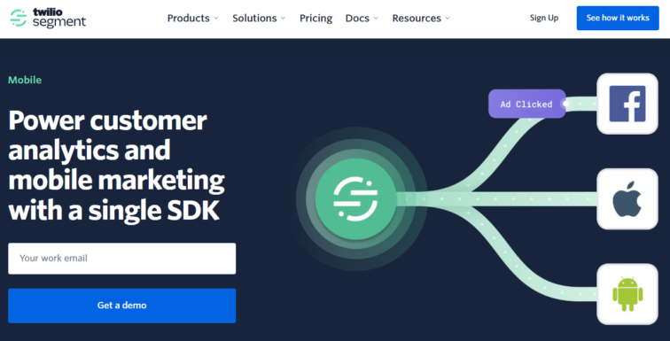 Mobile app analytics tools - Segment