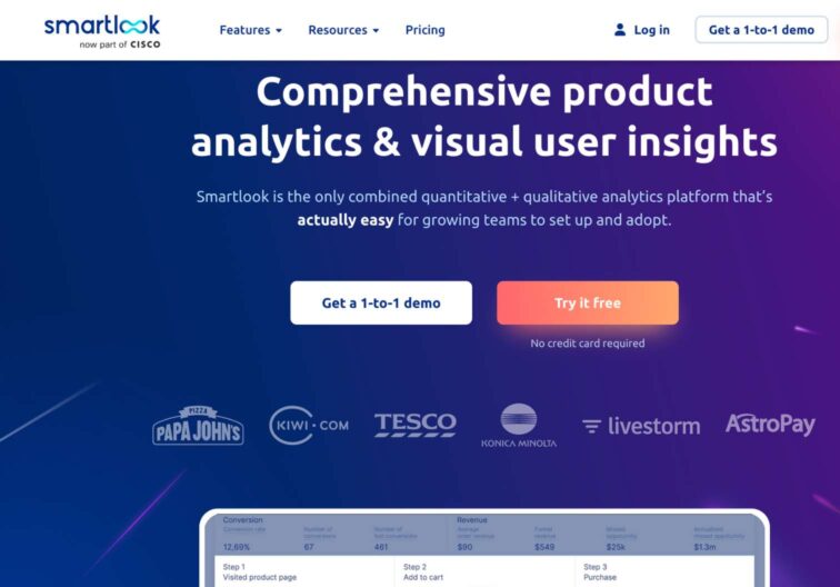 Mobile app analytics tools - Smartlook
