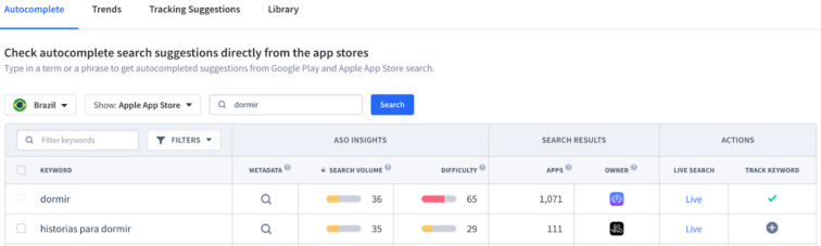 Keyword Finder Feature App Radar