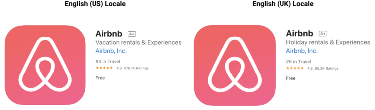 Airbnb App Untertitel Beispiel