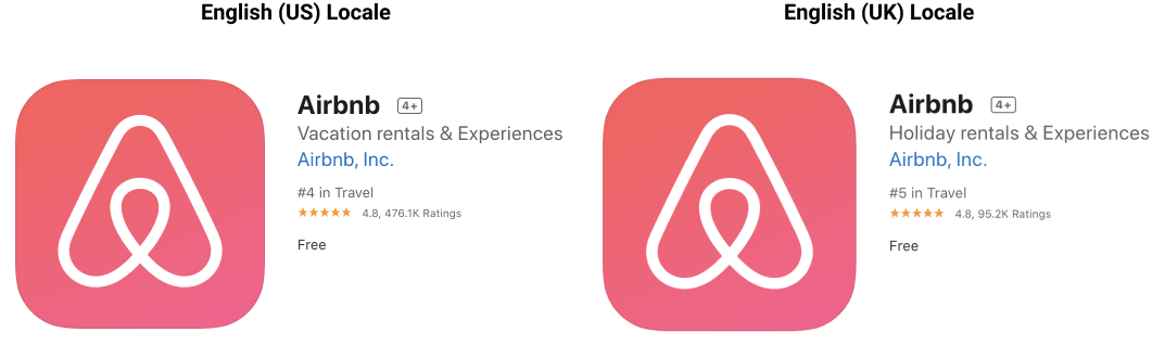 Airbnb App Untertitel Beispiel