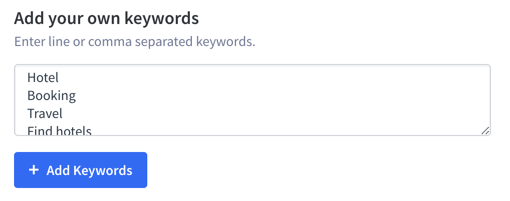App Keywords Hinzufuegen Verfolgen