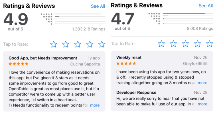 App Positive Bewertungen Antworten