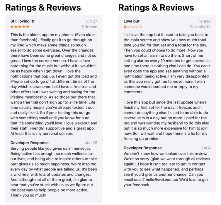 App Store Und Google Play Bewertungen Konversationsraum