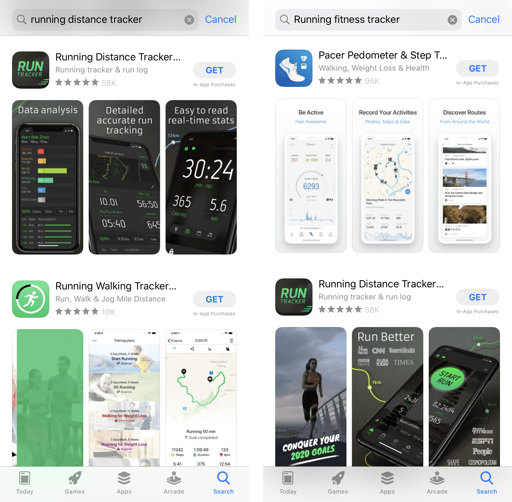 Beispiel App Keyword Long Tail