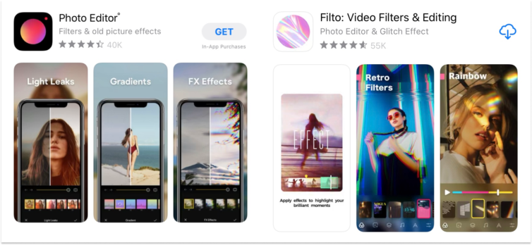 Fotobearbeitungs Apps Kreise App Icon