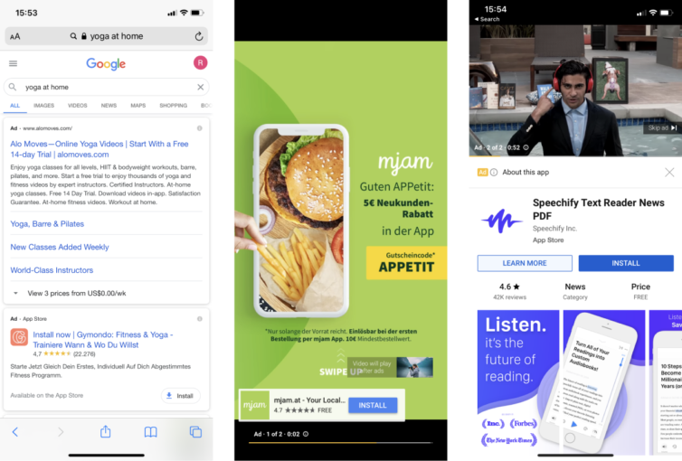 Google App Campaign Beispiel