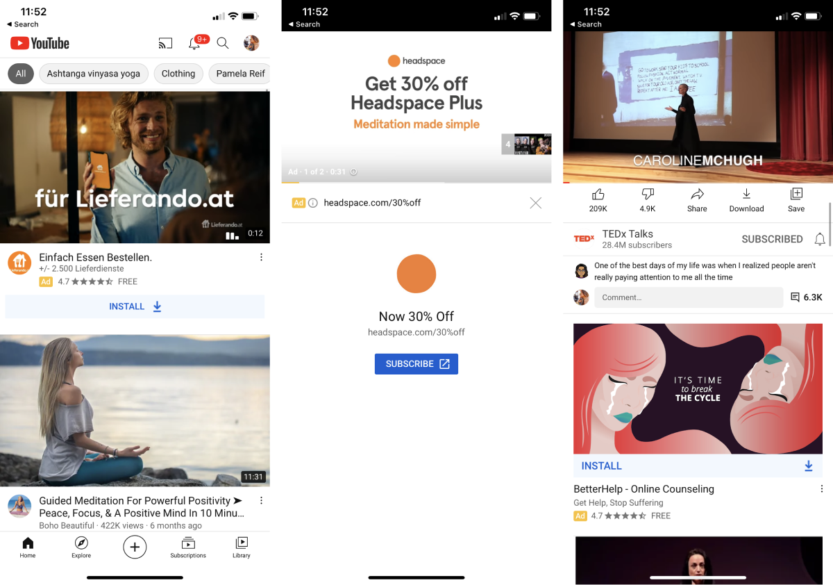 Google App Campaign Youtube Anzeige