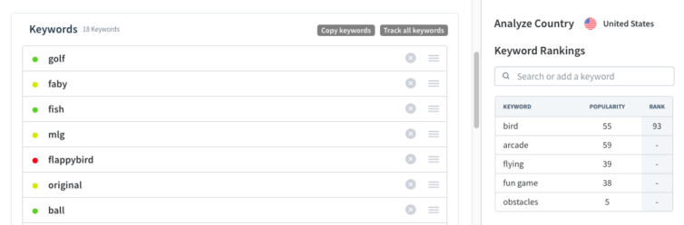 Ios App Keyword Feld