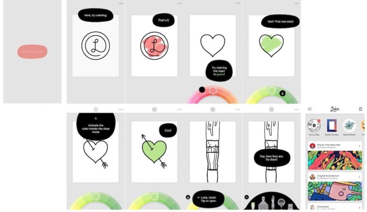 Lake Coloring App Onboarding De