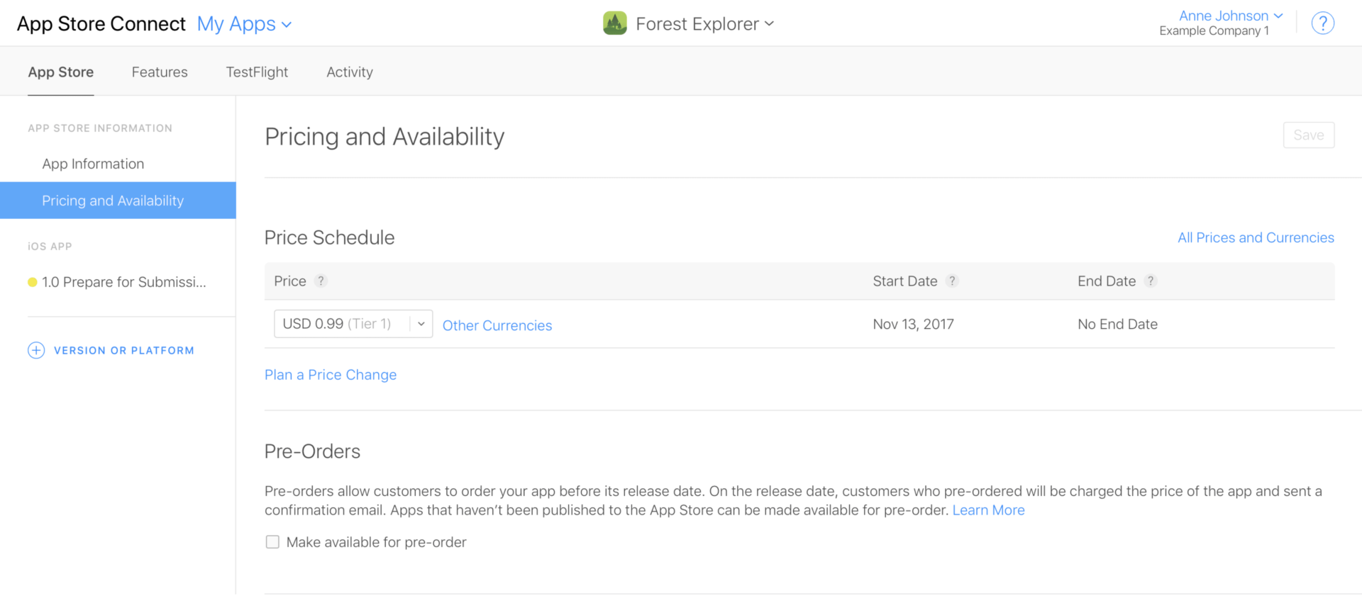 Launch Ios App Vorbestellung Schritt 1