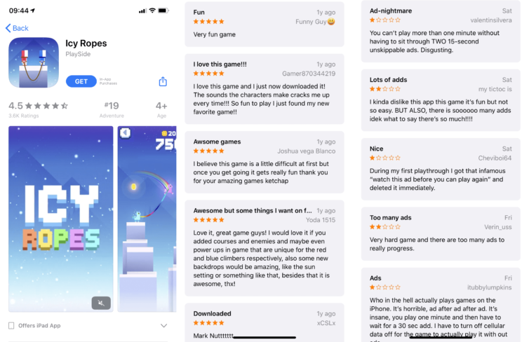 Spielern Zuzuhoeren Icyropes App Store