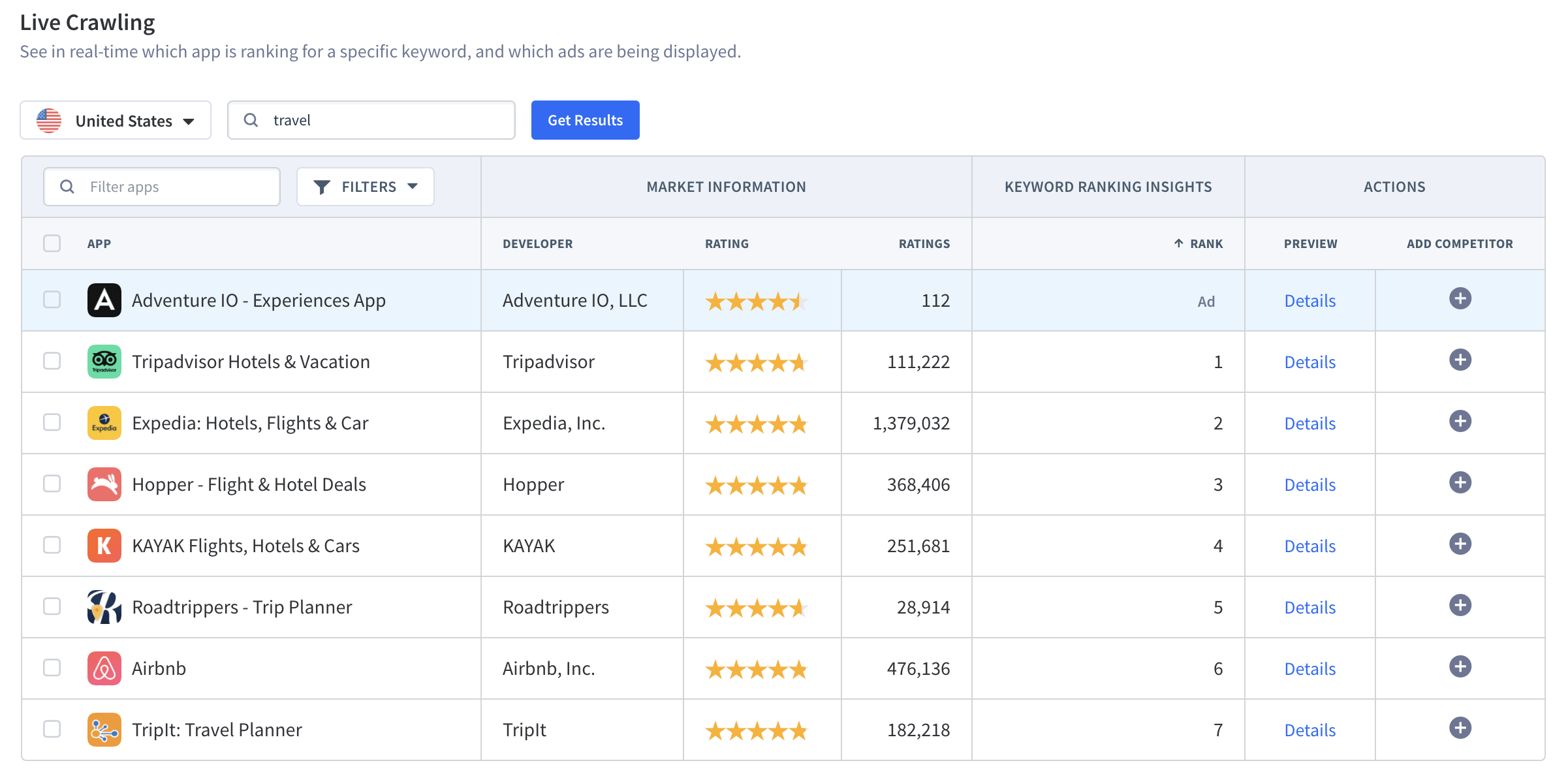 Suchergebnisse Live Search