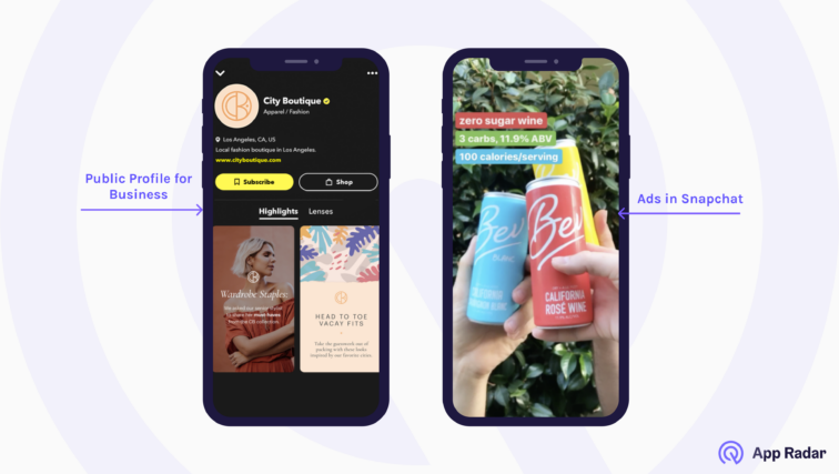 organic paid ua snapchat