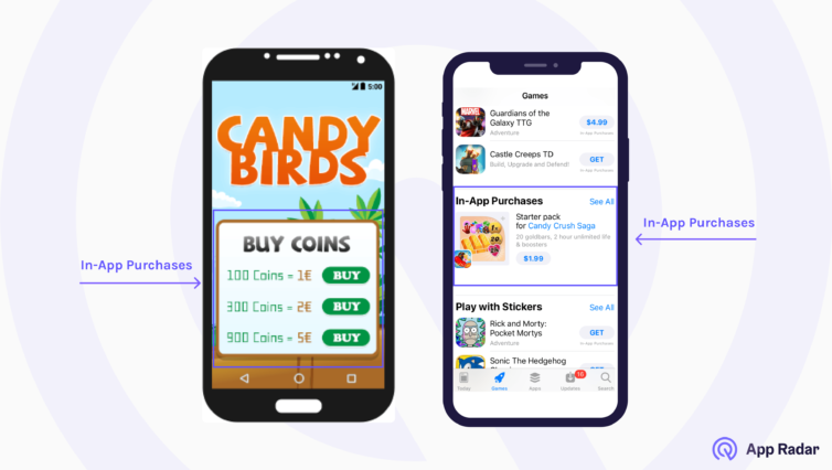 in app purchases