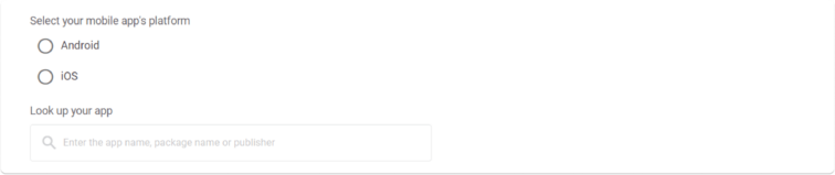 App install campaign mobile app platform settings