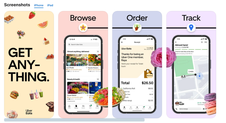 Organizing app screenshots in Apple App Store