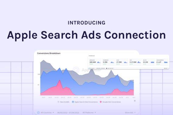 apple search ads connection in app radar