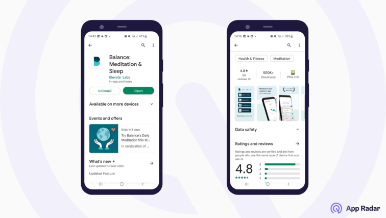 4 google play store listing showing liveops when the app is installed