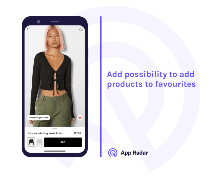 add possibility to add products to favourites
