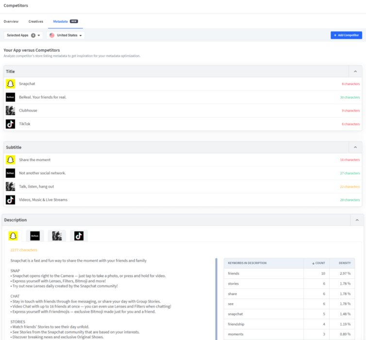 competitor app metadata 1