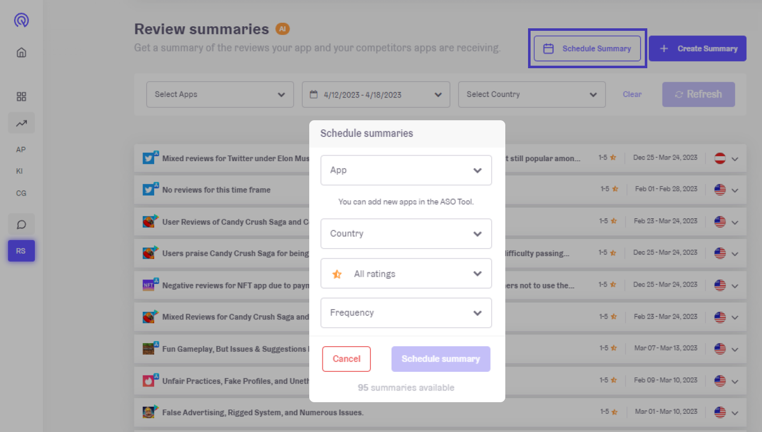 How to get app competitor insights with app review analysis