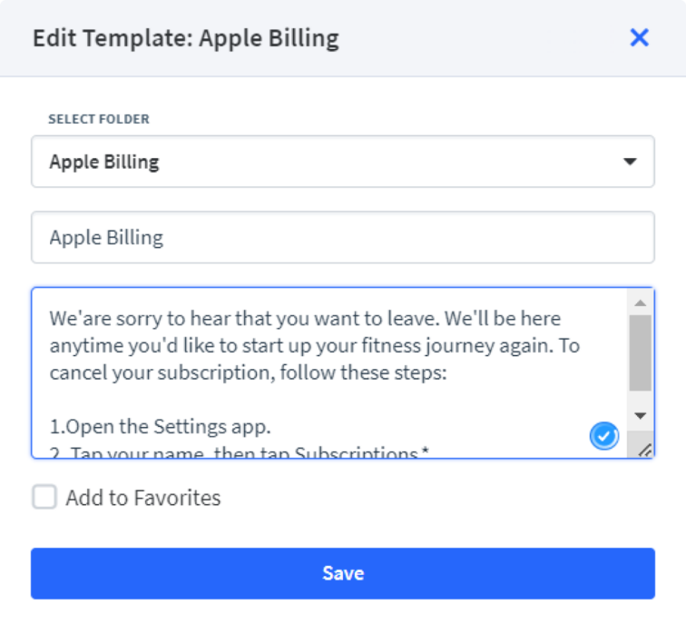 apple app billing template