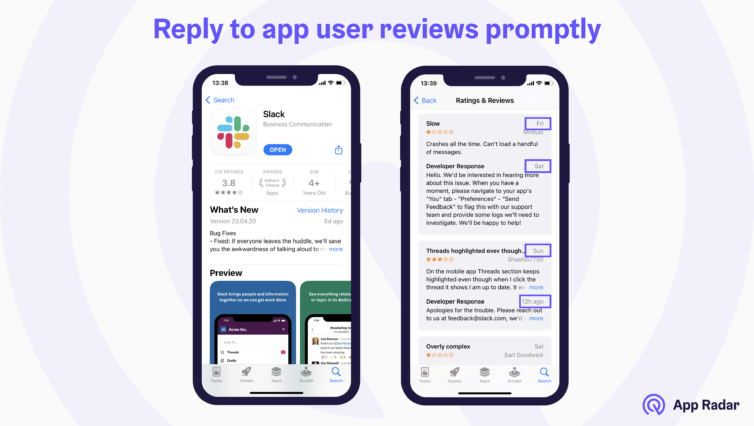 https://appradar.com/wp-content/uploads/2023/04/prompt-reply-to-user-reviews-slack-example-754x426.png