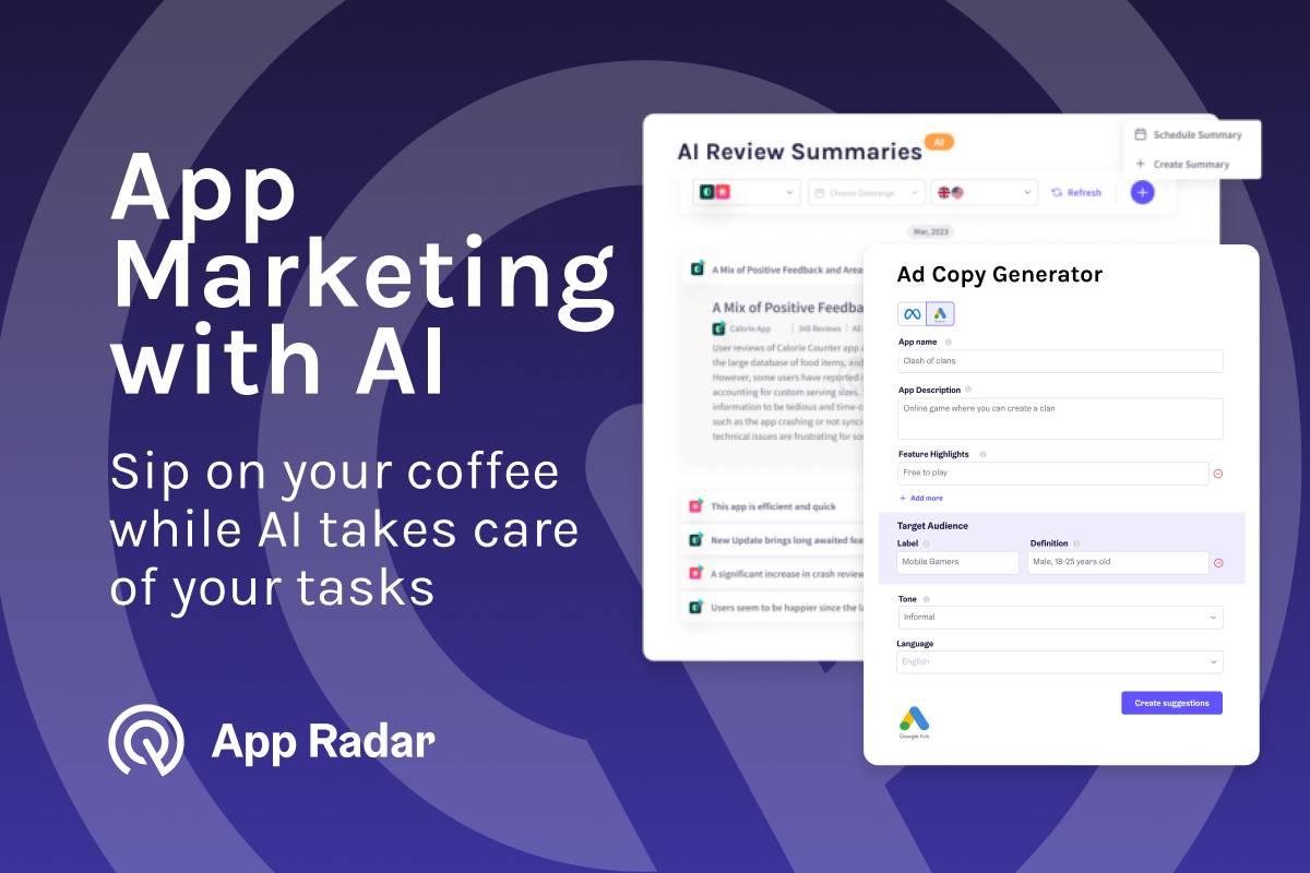 AI-powered Ad Copy Generator for mobile app campaigns