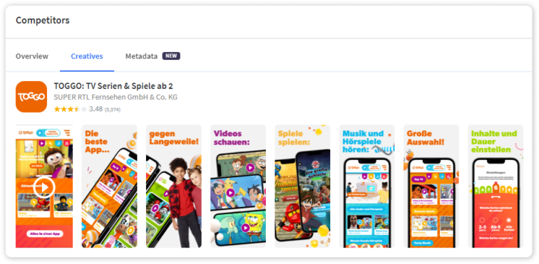 app radar app competitors creatives