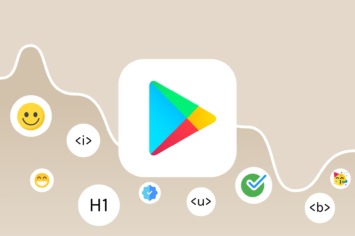 rich formatting in google play store