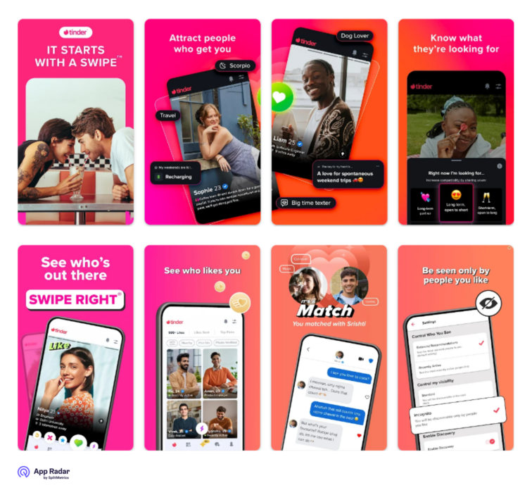 google play custom store listings example