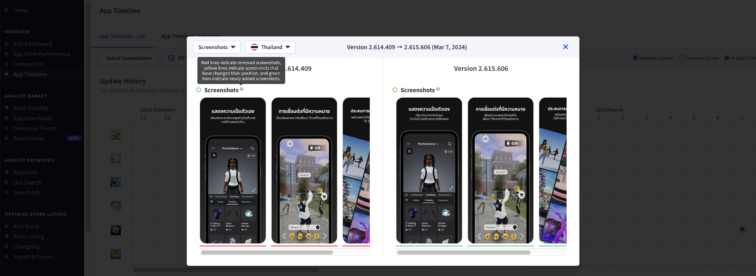 appradar competitorscreenshotupdates