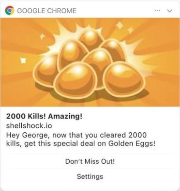 google chrome push notification example