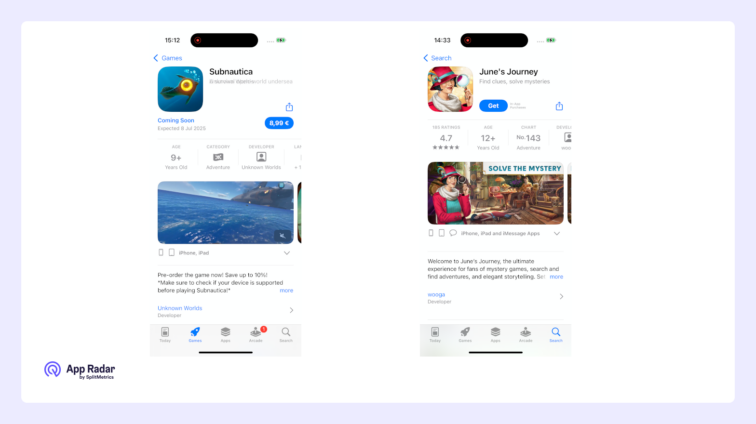 iOS app product page, promotional text examples
