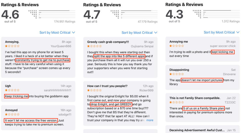 Beat out competitor apps by analyzing their app ratings and reviews