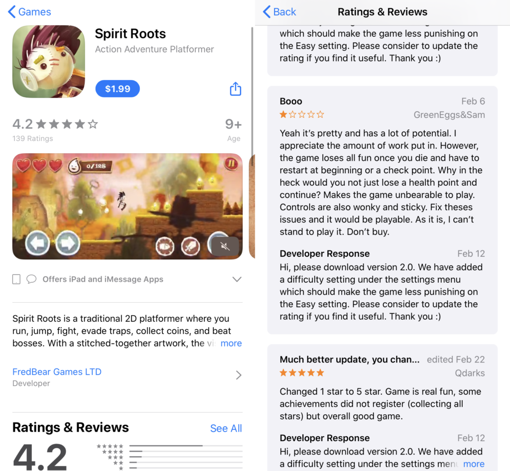 Avoid asking app users to change their app rating