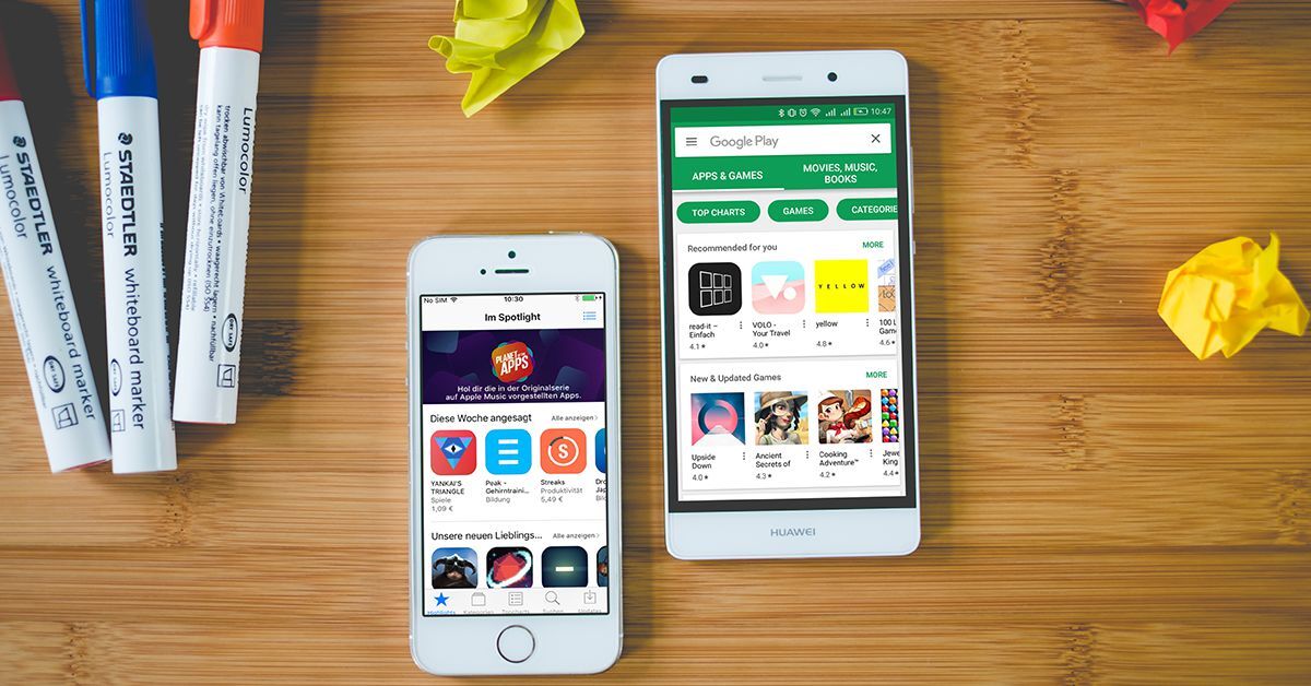 ios app store vs google play differences