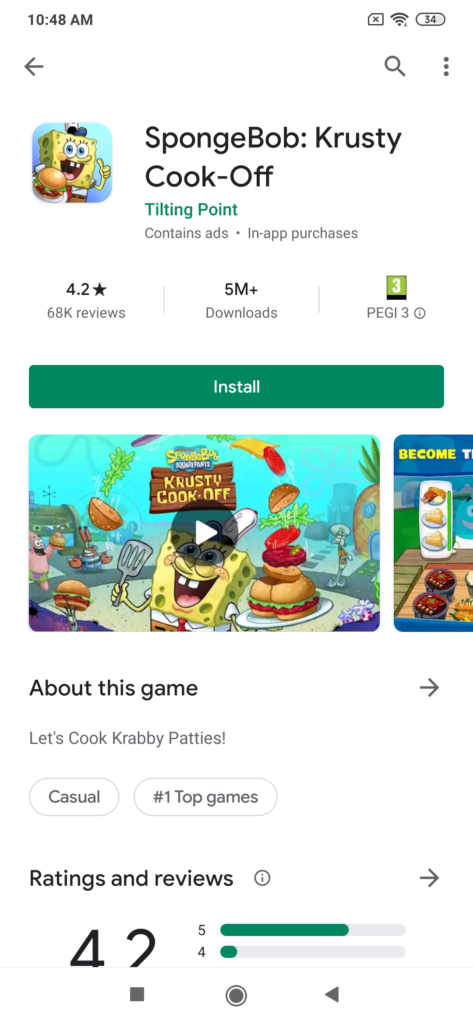 SpongeBob: Get Cooking – Apps no Google Play