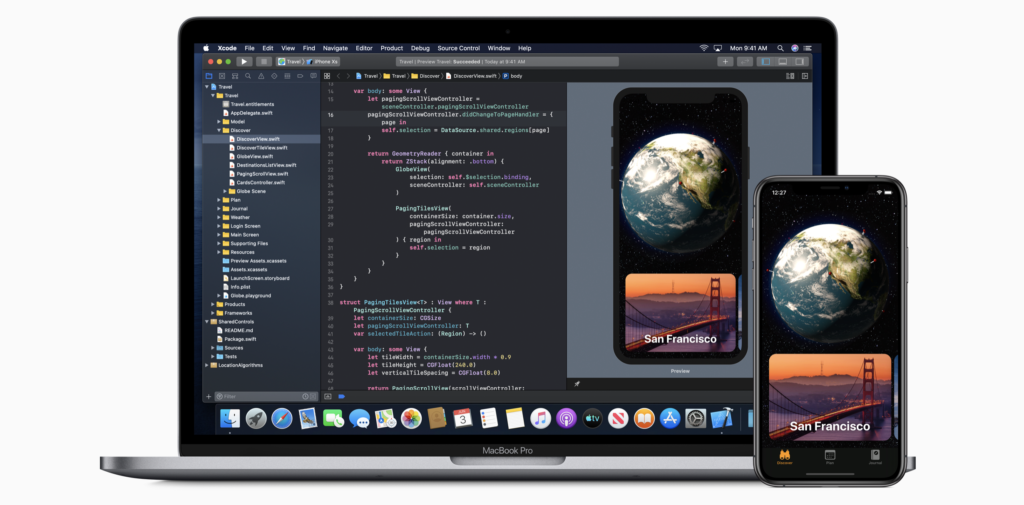 Develop iOS apps in Xcode and use SwiftUI to fast track your app review process and launch your ios app in the app store 